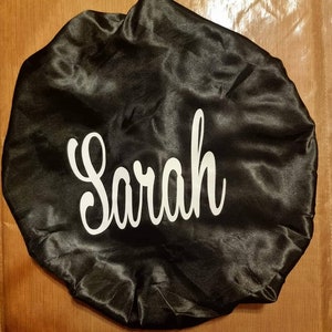 Boné de cetim ajustável reversível, gorro de cabelo de cetim, capa protetora, penteado noturno, acessórios para o cabelo, lenço de cabeça feminino