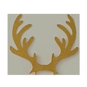 Topper per torta con carta di renna Topper per torta di Natale, decorazione per feste di Natale, decorazione natalizia con renna Topper per torta di Natale