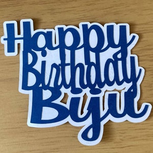 Gepersonaliseerde Deluxe Verjaardag Dubbellaags Glitter Cake Topper Naam Leeftijd Verjaardag Dubbellaags Cake Topper Leeftijd Charm Number Cake Topper Party