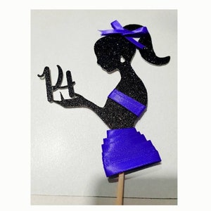 Personalized Silhouette Lady Cake Topper: Birthday Party Decor