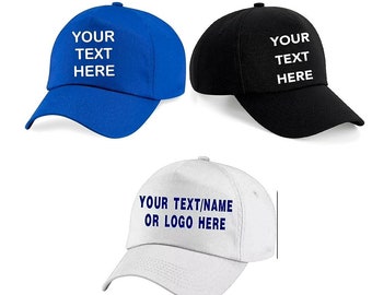 Personalized Cotton Baseball Cap: Custom Text/Logo Unisex Hat