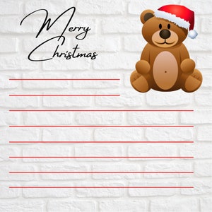 Christmas bear card