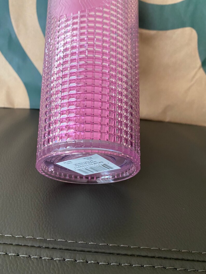 starbucks burgundy grid tumbler