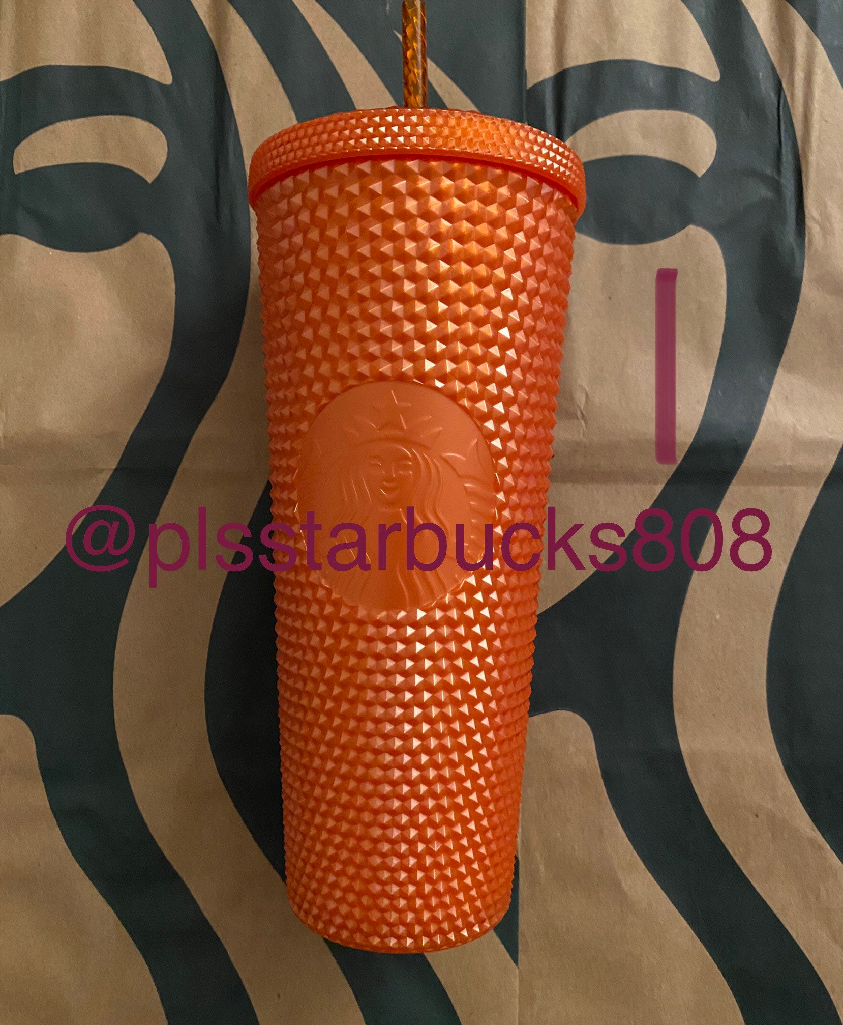  2022 Starbucks Orange Mango Venti Tumbler 24oz