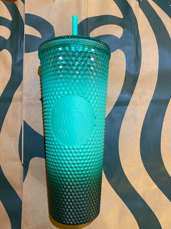 Starbucks Other | Starbucks Recycled Glass Mint Triangle Tumbler | Color: Green | Size: Os | Elizabethpar801's Closet