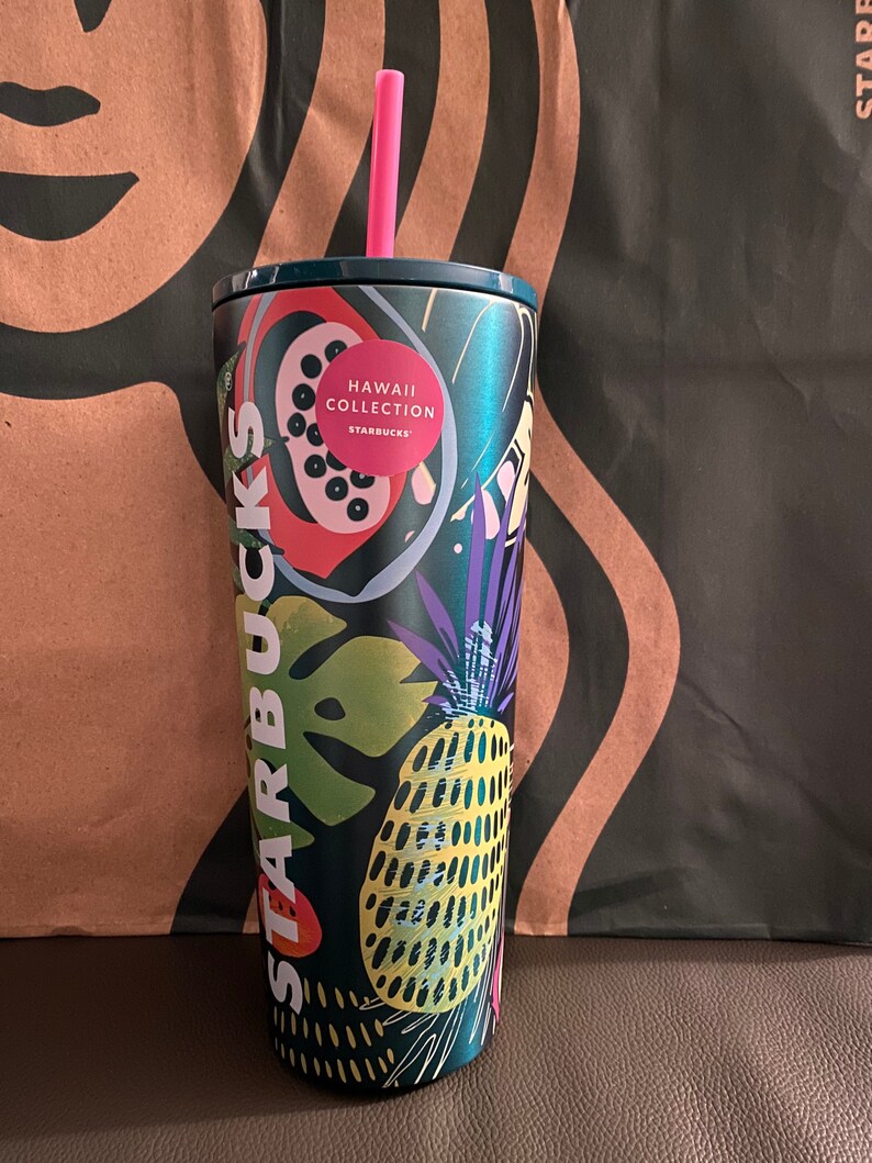 Starbucks Tumbler Hawaii Exclusive Pineapple Etsy