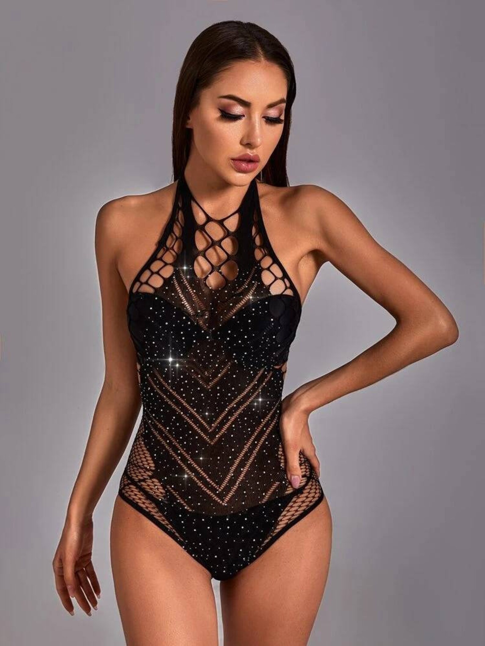 Fishnet Teddy Bodysuit | Etsy