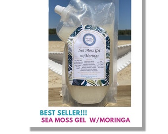 Super Charged Sea Moss Gel with Moringa (16 oz)