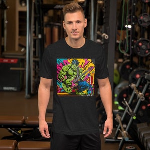 Hulk t-shirt Unisex, Graffiti style design