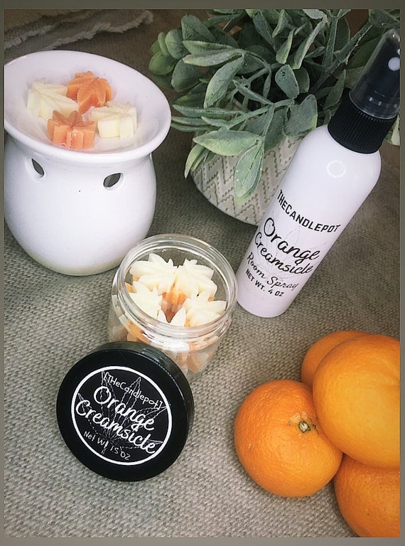 Orange Creamsicle Potleaf Cannabis Strain Wax Melts Room Etsy