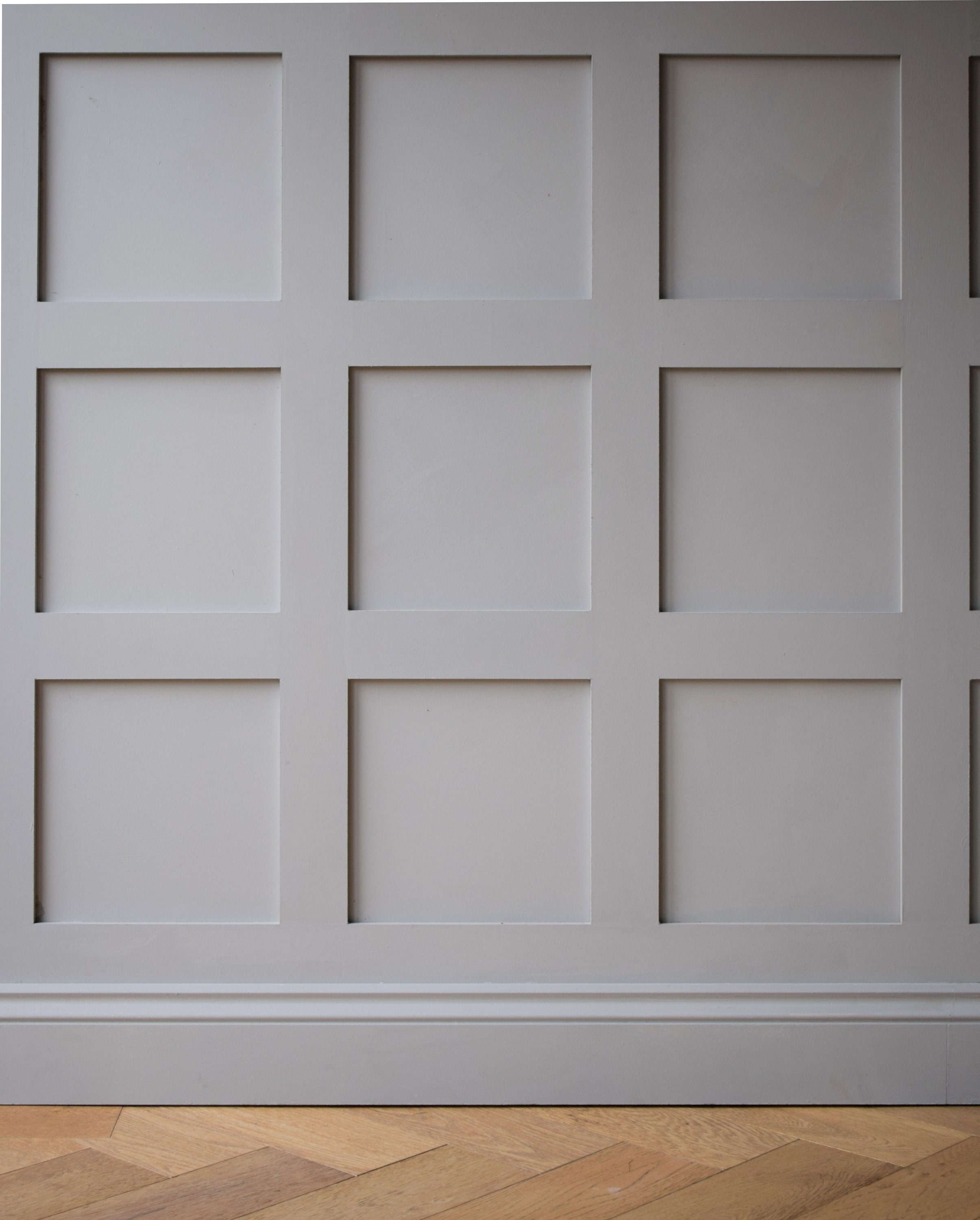 Bespoke Half Wall Panelling Kit Easy Fit Square Pattern Wall Etsy