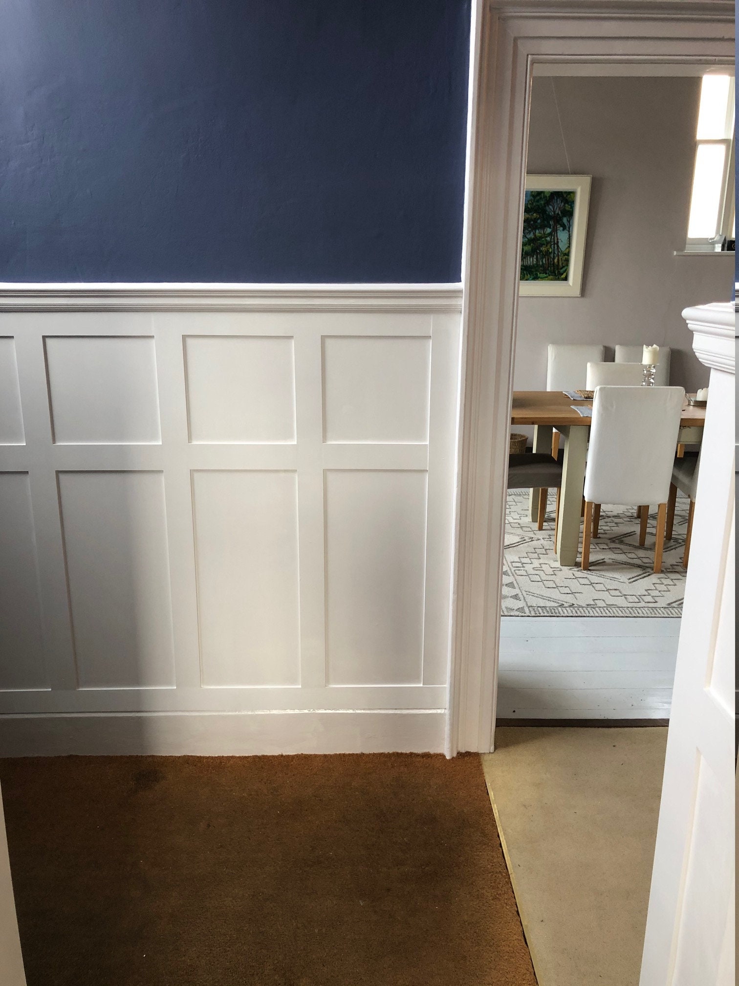Half Wall Panelling Kit Easy Fit Edwardian Wall MDF Panels - Etsy UK