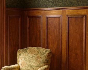 Handmade Real Wood Wall Panels with Bolection Moulding - priced per sqm