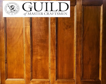 Handmade Hardwood Wall Panels: Antique Modular Paneling