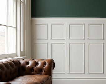 Edwardian Style Wood Wall Panels, Period Interior Panelling, Handmade UK