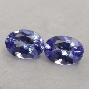 Natural Tanzanite Oval Cut Pair, Blue Tanzanite Oval Pair, Tanzanite Oval Pair, Tanzanite Pair, Tanzanite Oval, Loose Tanzanite Oval Pair.