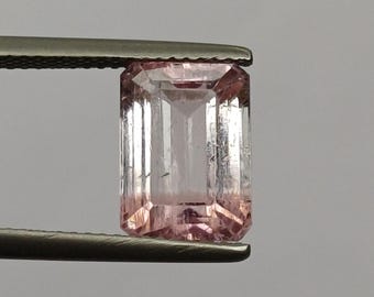 Natural Bi Colour Tourmaline Octagon, Bi Color Tourmaline, 4.58CT Tourmaline Octagon Cut, 11×8MM Tourmaline Octagon, Emerald Cut Tourmaline