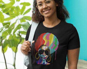 Afro t shirt, Colorful, African, Woman Unisex t-shirt