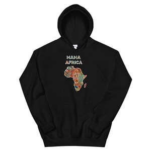 Mama Africa shirt, Africa Map, Black Pride, African Unisex Hoodie