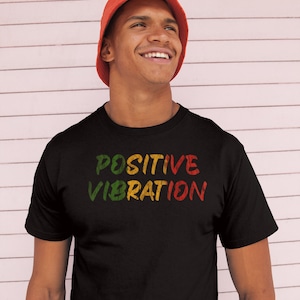 T-shirt aux couleurs rasta, vibration positive, rasta, Jamaïque T-shirt unisexe