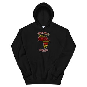 Africa Map shirt, Amazing Africa, African Unisex Hoodie