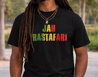 Rasta t shirt, Jah Rastafari shirt, Jamaica Unisex T-Shirt