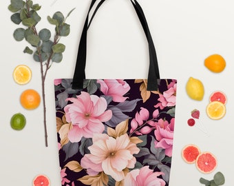 Bolso tote con estampado floral africano