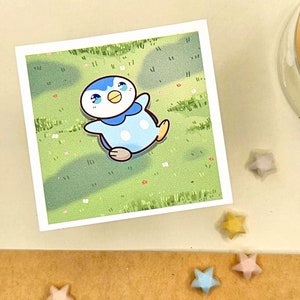 Sticker POKE Chillin' Piplup - DIE CUT
