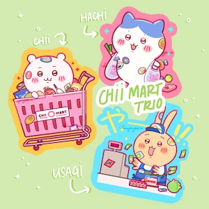 CHII MART Groceries - Chiikawa Die-Cut Sticker