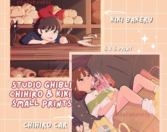 Studio Ghibli Kiki & Chihiro | Cute Small Prints