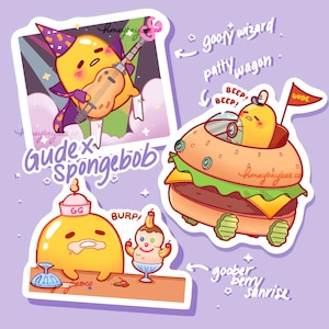 Gude x Spongebob (Die Cut sticker)