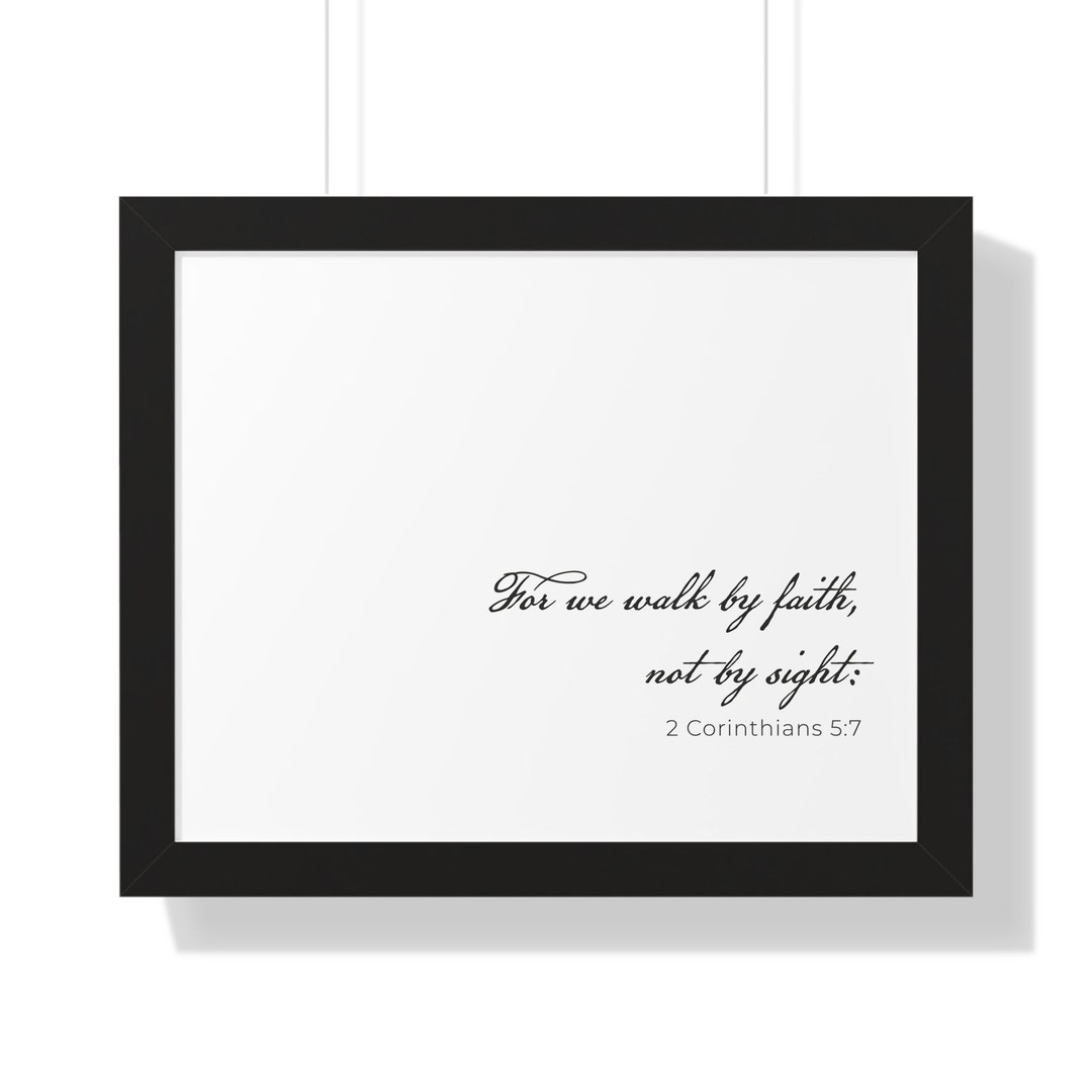 2 Corinthians 5:7 KJV Scripture Wall Art | Walk by Faith Christian ...