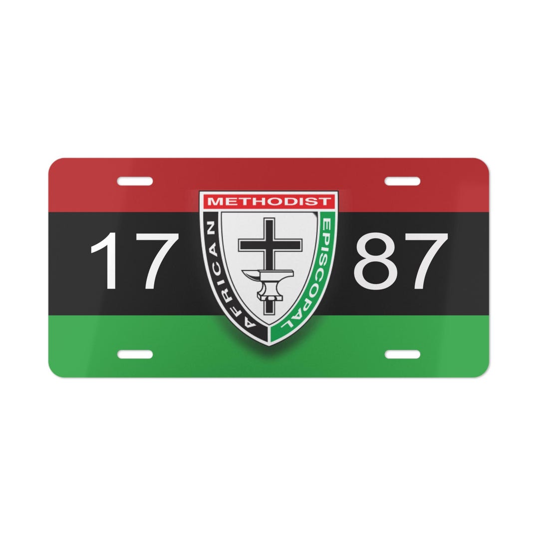 Methodist Car Sticker Aluminum License Plate Celebrate African Methodist Episcopal - Etsy