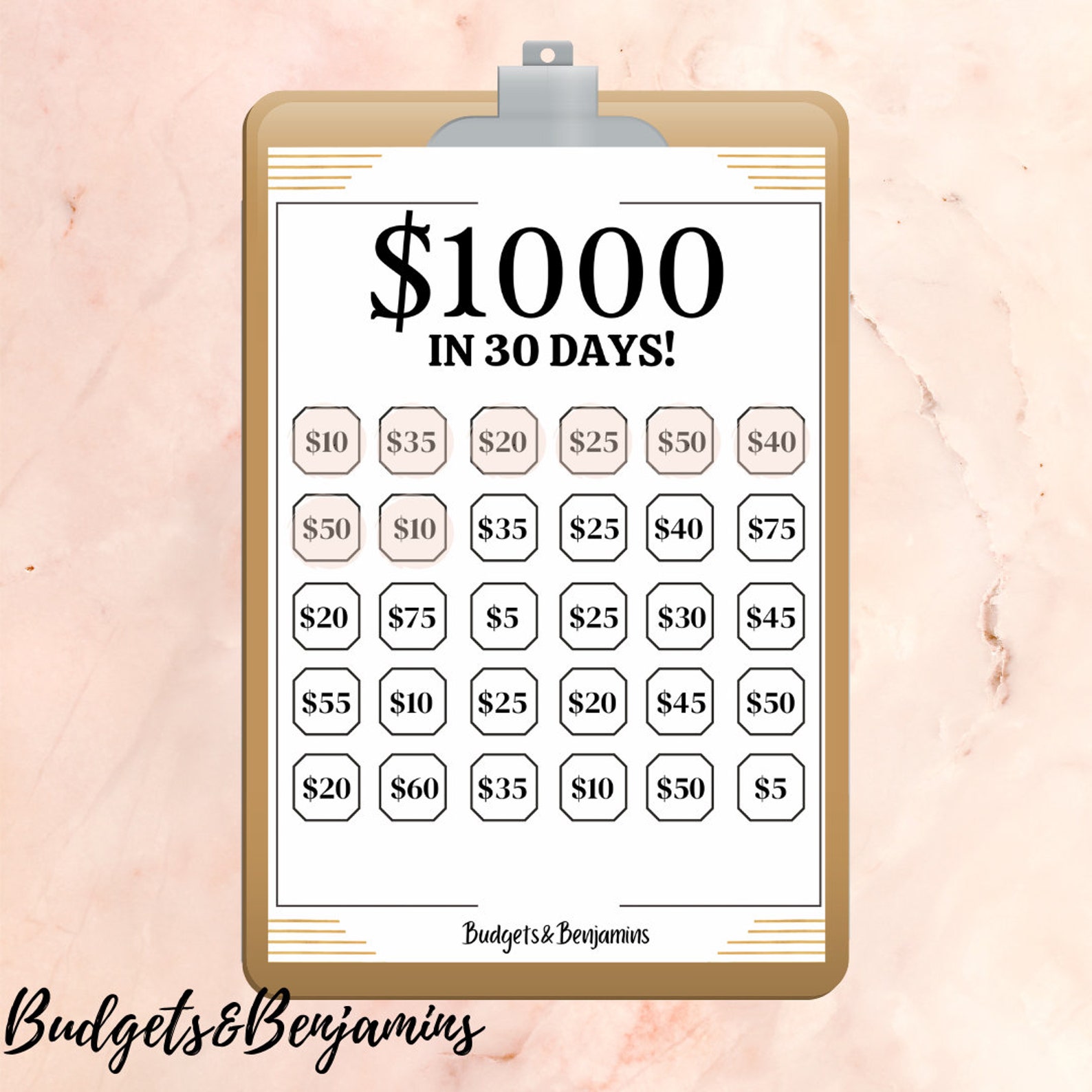 Saving Money Challenge Printable - Il 1588xN.3052634607 Niq4 