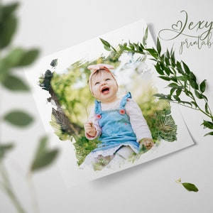 Fotolibro, Guión gráfico, Álbum de fotos, Plantilla floral de acuarela para álbum de recortes 12x12