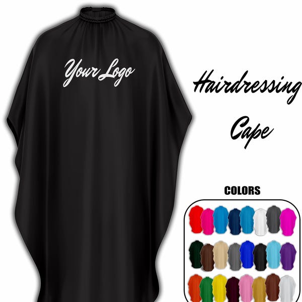 Personalized Salon Cape, Barber Cape, Water/Chemical Resistant