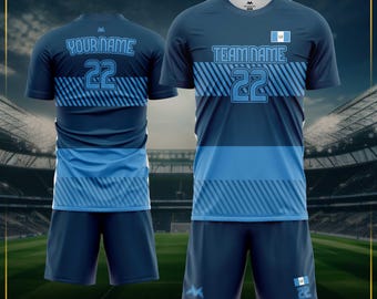 Personalized Guatemala Soccer Kit – Youth, Kids, Men, Women – Custom Sports Apparel