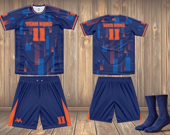 Personalized Netherlands Kids Soccer Set: Custom Dutch Jersey & Shorts