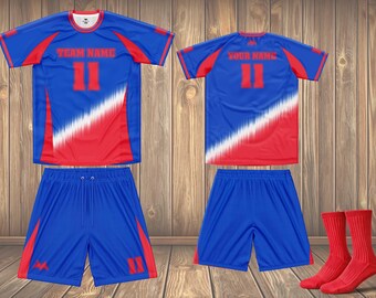Personalized Kids USA Soccer Kit: Custom Name Jersey, Shorts & Socks