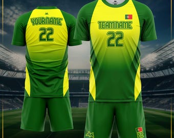 Camiseta de fútbol de Portugal - Uniforme de la selección nacional de fútbol - Regalos para fanáticos del fútbol para adultos y niños