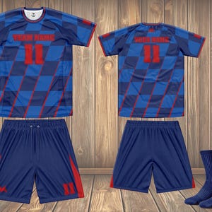 Custom premium Quality Croatia soccer kids Outfit for Football league-Best Thanksgiving day gift for soccer kid,Custom Football kit