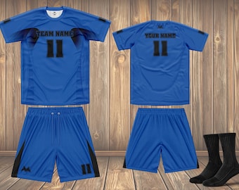 Personalized Kids Italy Soccer Kit: Custom Jersey, Shorts & Socks