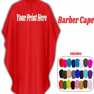 Cutting Barber Best Quality Red Cape, Sublimation Capes for Salon, Best Hairdresser gift, New Salon gift for her, Fast Delivery