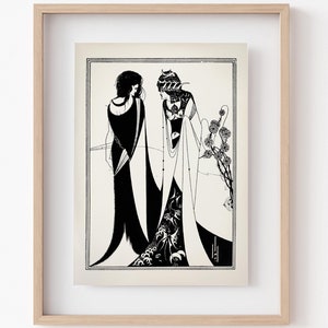 Aubrey Beardsley Salome Print: Vintage Art Nouveau Lithograph  (Downloadable)
