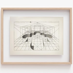 Vintage Architectural Perspective Art Print by Hans Vredeman (Instant Download)