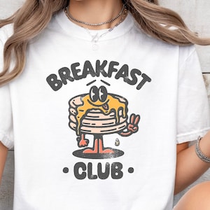Chemise Pancake Breakfast Club : t-shirt graphique rétro