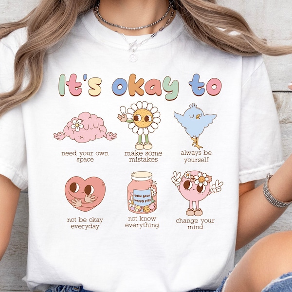 Motivational Mental Health T-Shirt: It's Okay To Make Mistakes