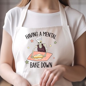 Chef Skeleton Apron: Funny Baking 'Mental Bake Down' Gift