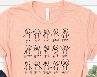 Math Stick Figures Shirt: Funny Nerdy Science Gift