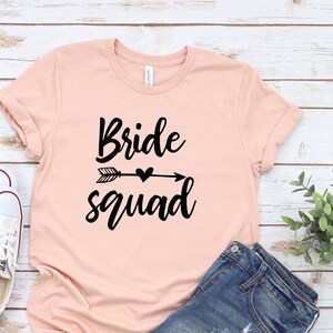 Bride Squad Shirts, Bridesmaid Shirts, Bachelorette Party Shirts, Squad Shirt.